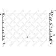 10-26076-SX STELLOX Радіатор охолодження двигуна