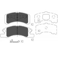 KBP-1511 KAVO PARTS Комплект гальмівних колодок дисковий гальм