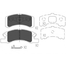 KBP-1511 KAVO PARTS Комплект гальмівних колодок дисковий гальм