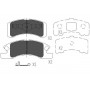 KBP-1511 KAVO PARTS Комплект гальмівних колодок дисковий гальм