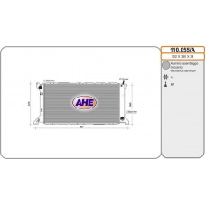 110.055/A AHE Радіатор охолодження двигуна