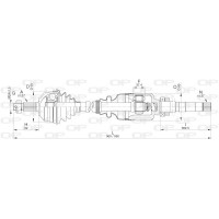 DRS6311.00 OPEN PARTS Привідний вал