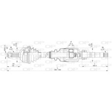 DRS6311.00 OPEN PARTS Привідний вал