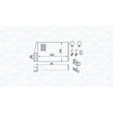 350218438000 MAGNETI MARELLI Теплообмінник обігрів салону