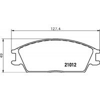 8DB 355 026-851 HELLA PAGID Комплект гальмівних колодок дисковий гальм