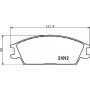 8DB 355 026-851 HELLA PAGID Комплект гальмівних колодок дисковий гальм