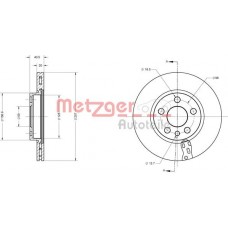 6110528 METZGER Гальмівний диск