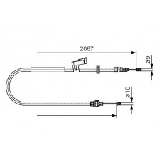 1 987 482 134 BOSCH Тросик, cтояночный тормоз