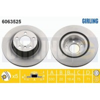 6063525 GIRLING Гальмівний диск