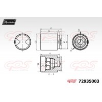 72935003 MAXTECH Поршень корпус скоби гальма