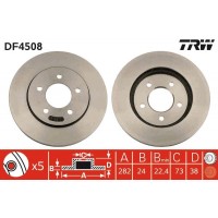 DF4508 TRW Гальмівний диск