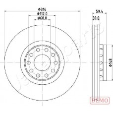 DI-0924C JAPANPARTS Гальмівний диск