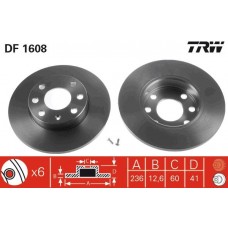 DF1608 TRW Гальмівний диск