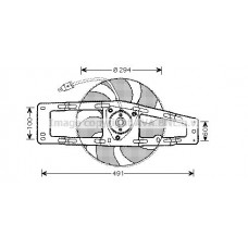RT7535 AVA QUALITY COOLING Вентилятор охолодження двигуна