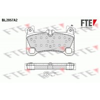 BL2057A2 FTE Комплект гальмівних колодок дисковий гальм