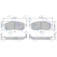 FO 846181 FOMAR Friction Комплект гальмівних колодок дисковий гальм