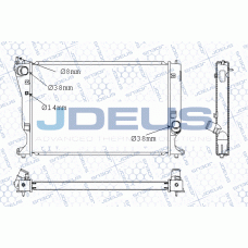 M-0280110 JDEUS Радіатор охолодження двигуна