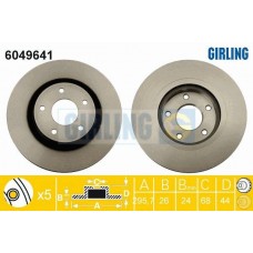 6049641 GIRLING Гальмівний диск