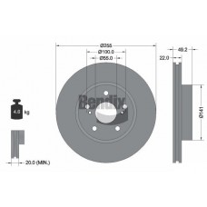 BDS1687 BENDIX Braking Гальмівний диск