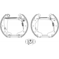 8DB 355 005-221 HELLA PAGID Комплект гальмівних колодок
