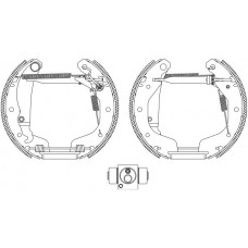 8DB 355 005-221 HELLA PAGID Комплект гальмівних колодок