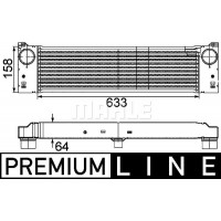 CI 192 000P MAHLE Интеркулер