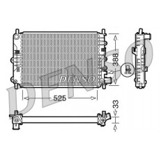 DRM10025 DENSO Радіатор охолодження двигуна