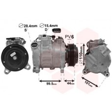 0600K493 VAN WEZEL Компресор кондиціонера