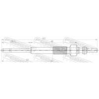 25642-011 FEBEST Свічка розжарювання
