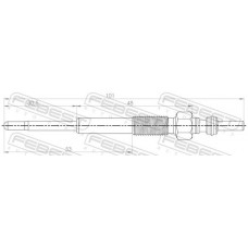 25642-011 FEBEST Свічка розжарювання