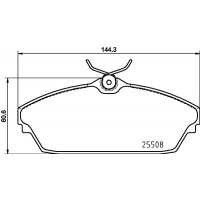 MDB3910 MINTEX КомплеК т гальмівних колодок, дискове гальмо