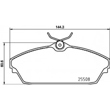 MDB3910 MINTEX КомплеК т гальмівних колодок, дискове гальмо