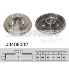 J3406002 NIPPARTS Гальмівний барабан