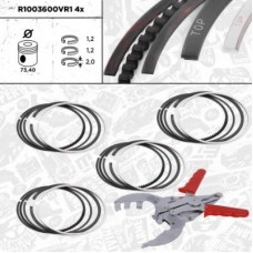 R1003600VR1 ET ENGINETEAM Комплект поршневих кілець