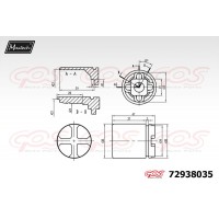 72938035 MAXTECH Поршень корпус скоби гальма