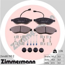 24468.190.2 ZIMMERMANN Комплект гальмівних колодок дисковий гальм
