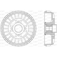 BAD9091.31 OPEN PARTS Гальмівний барабан