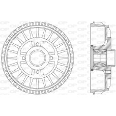 BAD9091.31 OPEN PARTS Гальмівний барабан