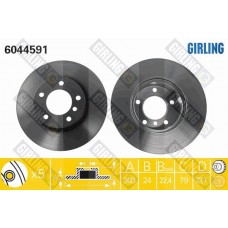 6044591 GIRLING Гальмівний диск