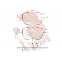 RB0808 R BRAKE Комплект гальмівних колодок дисковий гальм