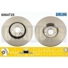 6064725 GIRLING Гальмівний диск
