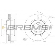 CD7820V BREMSI Гальмівний диск