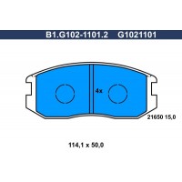 B1.G102-1101.2 GALFER Комплект гальмівних колодок дисковий гальм