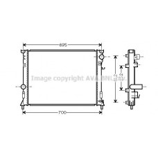 CR2097 AVA QUALITY COOLING Радіатор охолодження двигуна