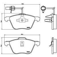 P 85 061 BREMBO Комплект гальмівних колодок дисковий гальм