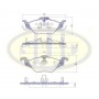 GBP880143 G.U.D. Комплект гальмівних колодок дисковий гальм