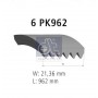 12.15420 DT Spare Parts Поліклиновий ремінь