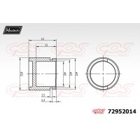 72952014 MAXTECH Поршень корпус скоби гальма