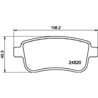 PCP1231 DON Комплект гальмівних колодок дисковий гальм