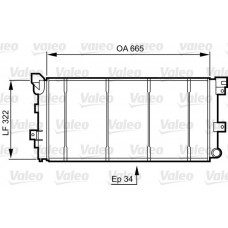 731531 VALEO Радіатор охолодження двигуна